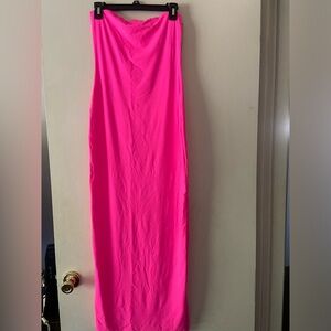 Skims pink tube top dress